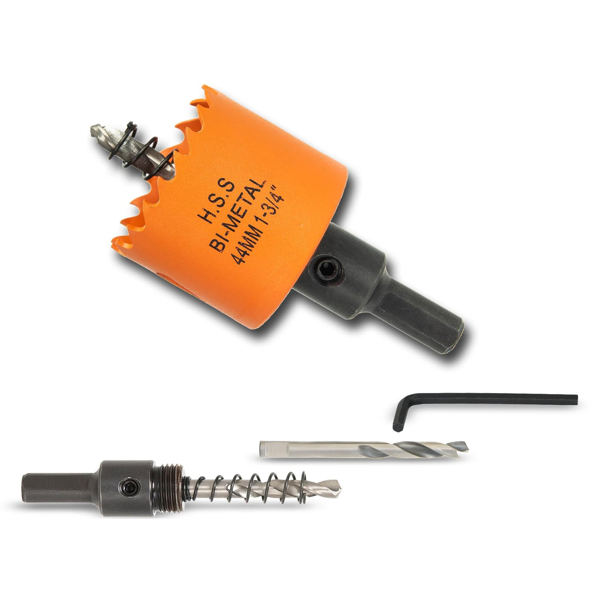 7-1/8 inch Hole Saw for Wood, Metal, Plastic & Drywall, with Arbor