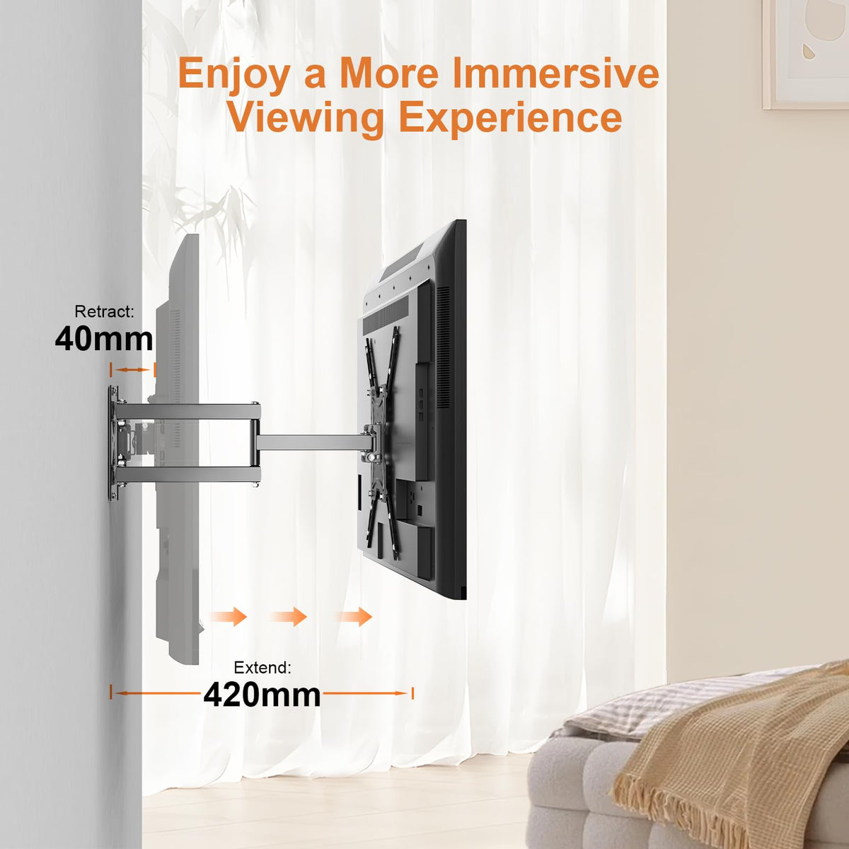 GRIFEMA Tilt TV Wall Bracket for 26 to 65 Inch TVs