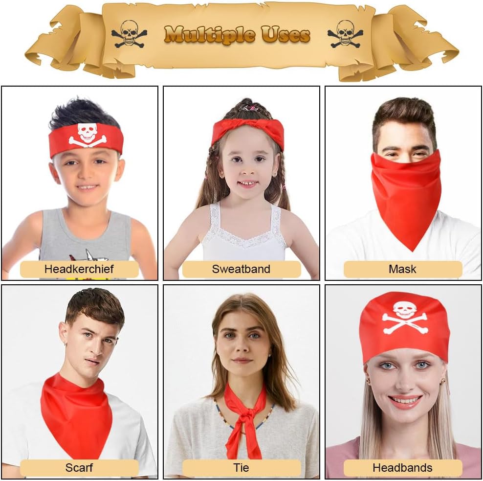 Aomig Bandana Head Scarf for Men and Women, Stylish Cowboy Headband Handkerchief, Multi-purpose Hair Scarf Paisley Print Unisex Headwraps, Bib Party Face Covering Headwear for Motorcycling
