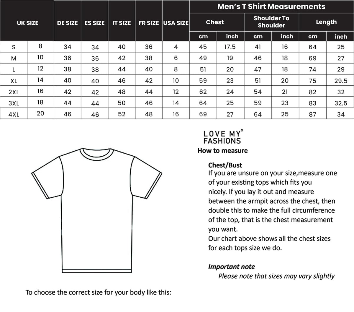 Love My Fashions Mens Plain T Shirt Crew Neck & Short Sleeve Cotton Tops for Men