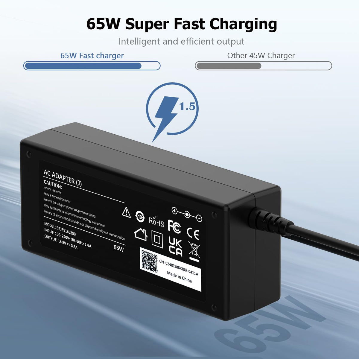 90W Laptop Charger Compatible with HP EliteBook Probook Pavilion Compaq