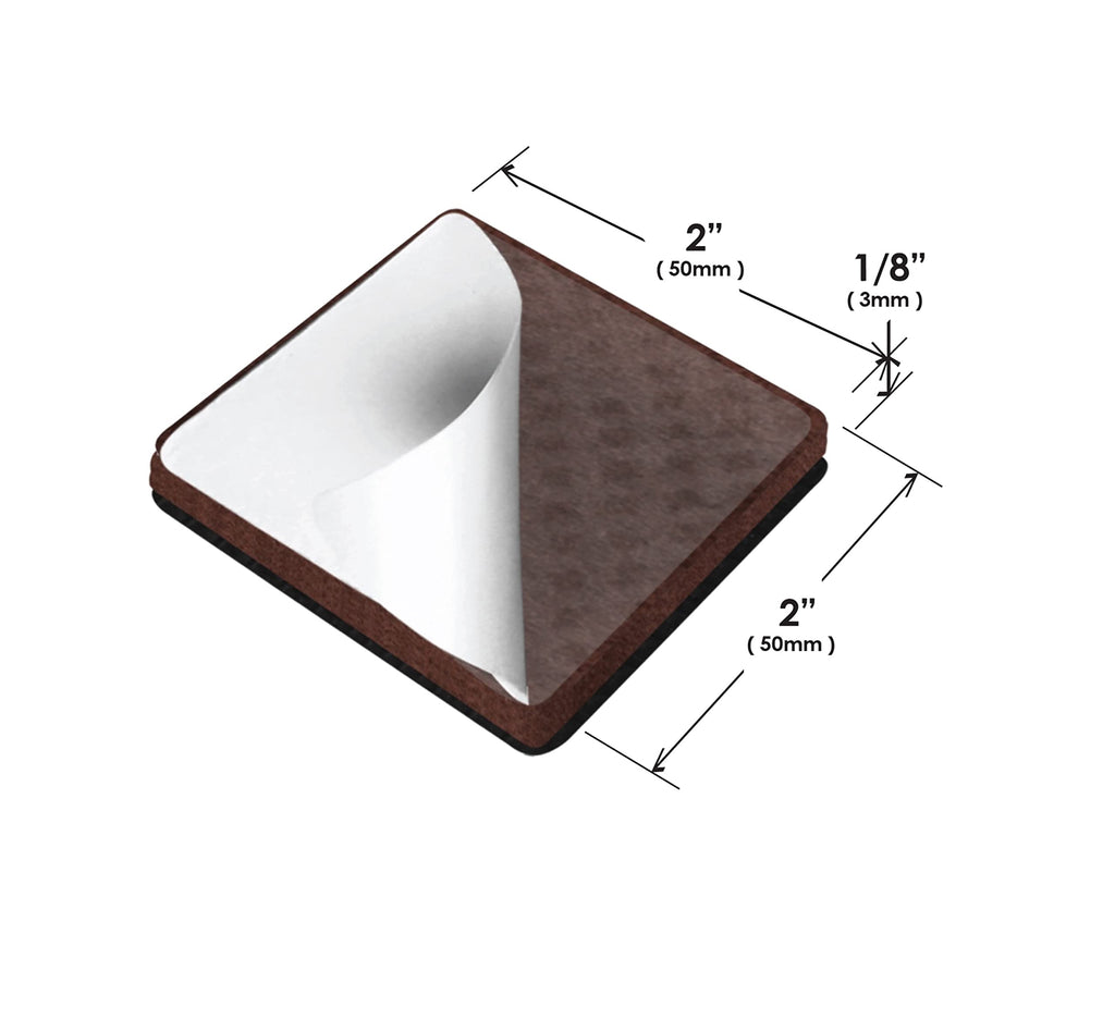 Slipstick GorillaPads Non Slip Furniture Pads/Gripper Floor Protectors (Set of 4) 3 Inch Square Self Adhesive Rubber Stoppers for Furniture Legs, CB155