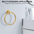SetSail Towel Holder for Bathroom Wall Matte Black Towel Ring