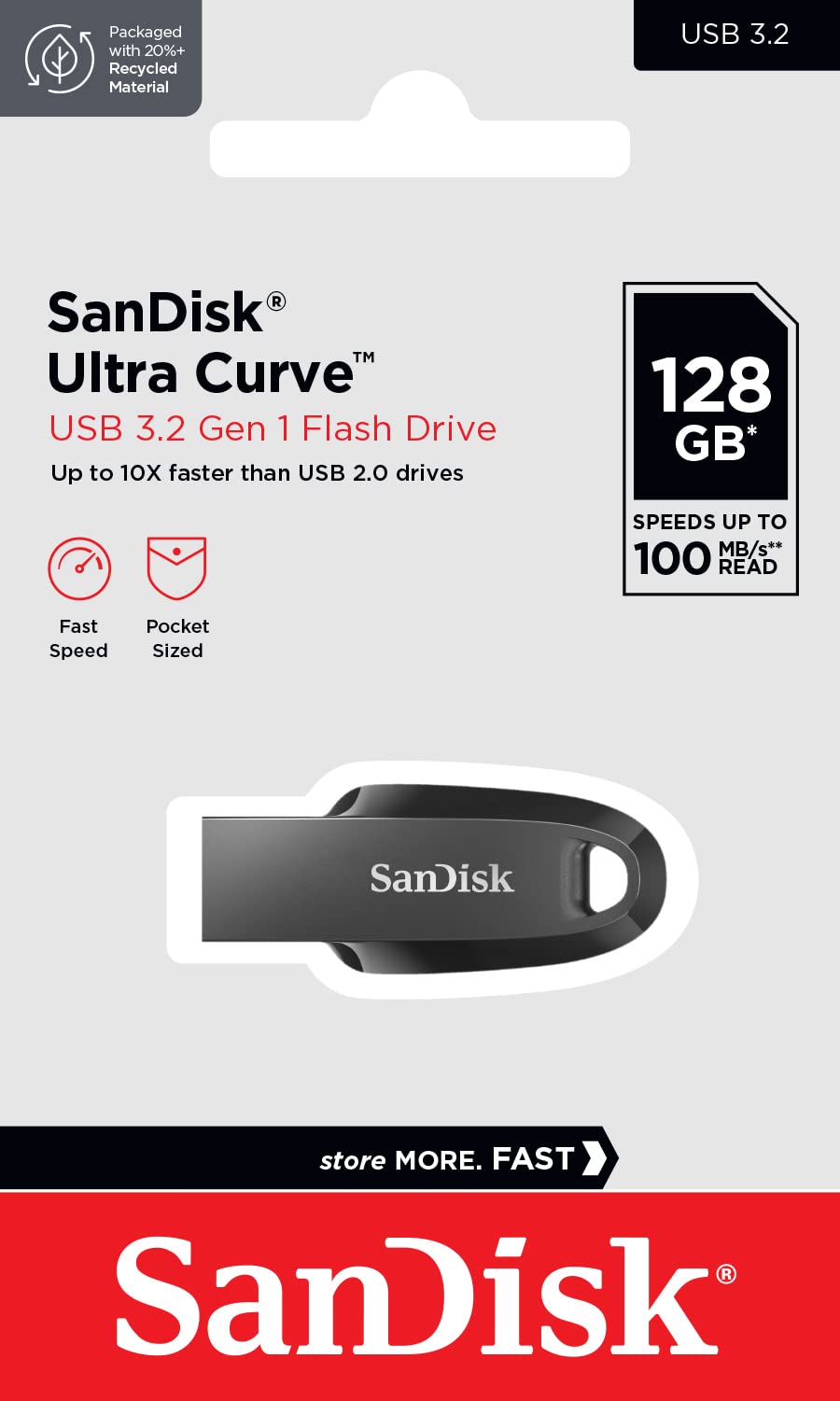 SanDisk 32 GB Cruzer Blade USB 2.0 Flash Drive - Black
