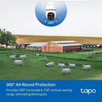 Tapo TP-Link C310 – Indoor Outdoor WiFi Surveillance Camera, 3MP Resolution, IP66 with Night Vision, Motion Detection and Instant Alarm, Control with iOS App, Android, Compatible with Alexa