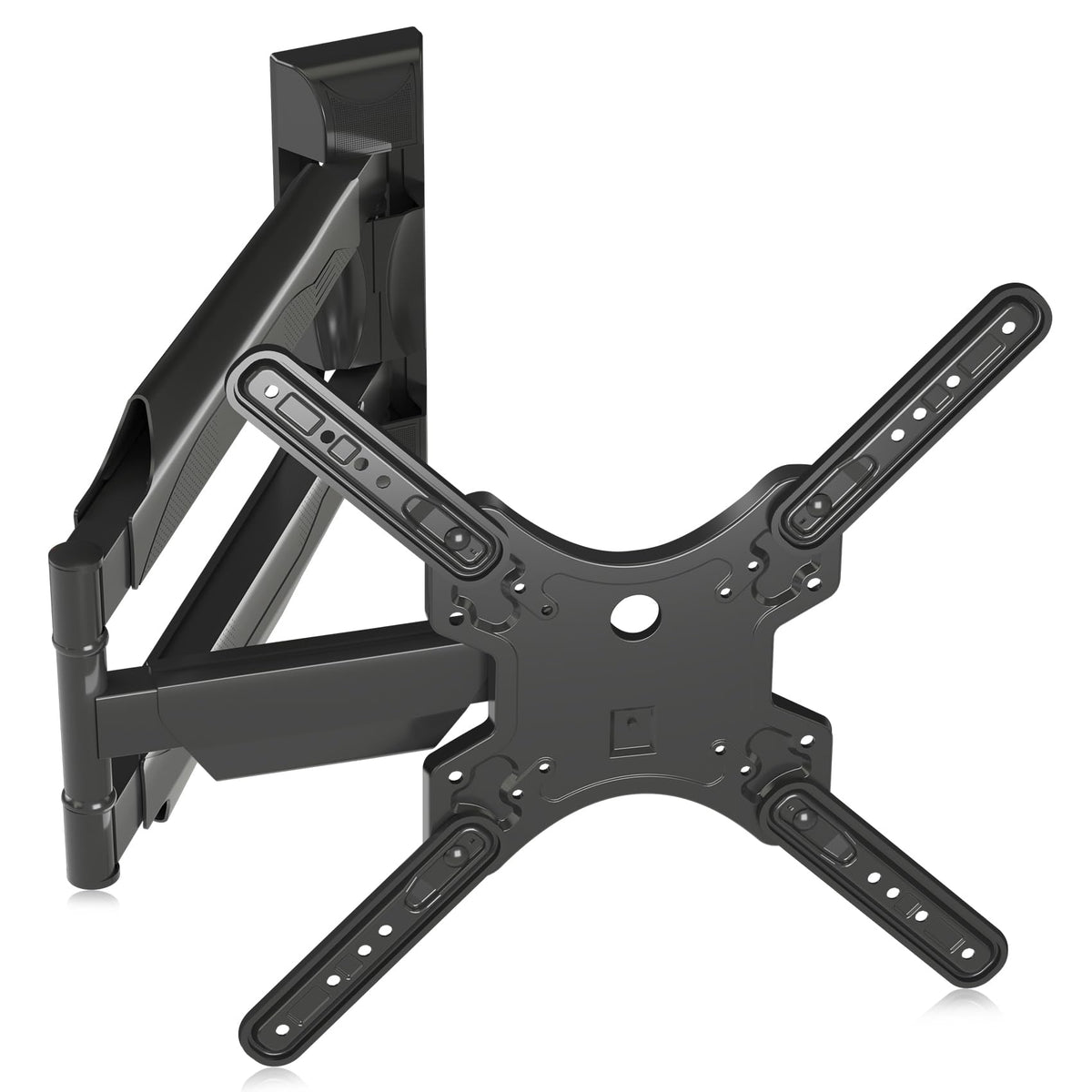 Suptek Full Motion TV Wall Mount Bracket for Most 13-30 inch TVs and Monitors, Flat and Curved TVs up to 28lbs, Tilt Swivel and 16.9 inch Extension, Max VESA 100x100mm, Black, MA2776