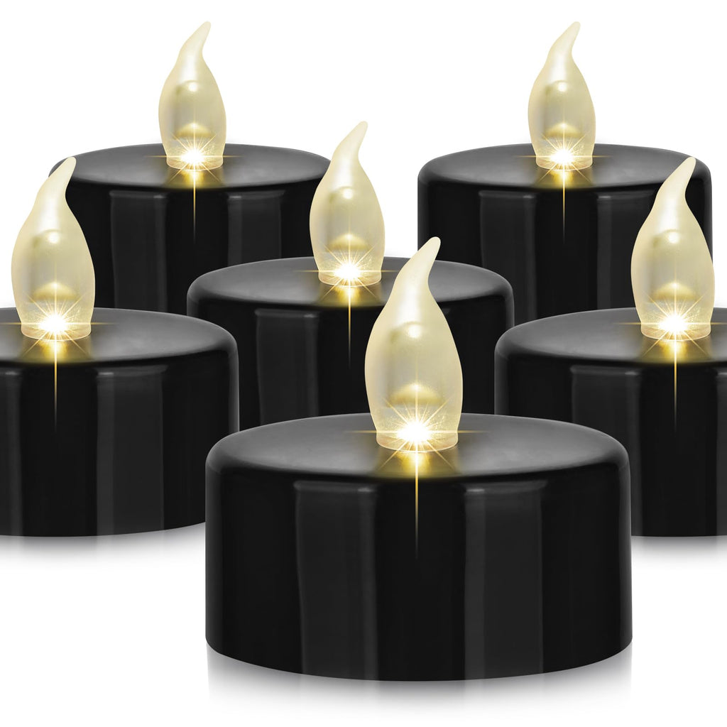 Battery Operated LED Tea Lights Flameless Flickering Candles 50PACK Blue