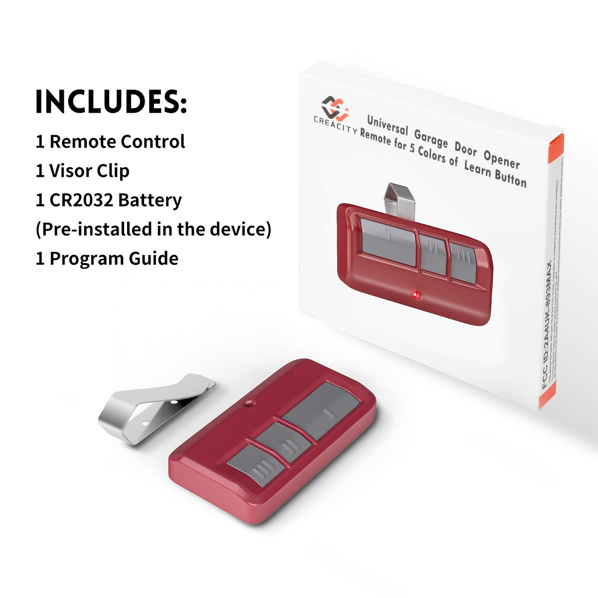 2 for LiftMaster Chamberlain Craftsman Garage Door Opener Remote