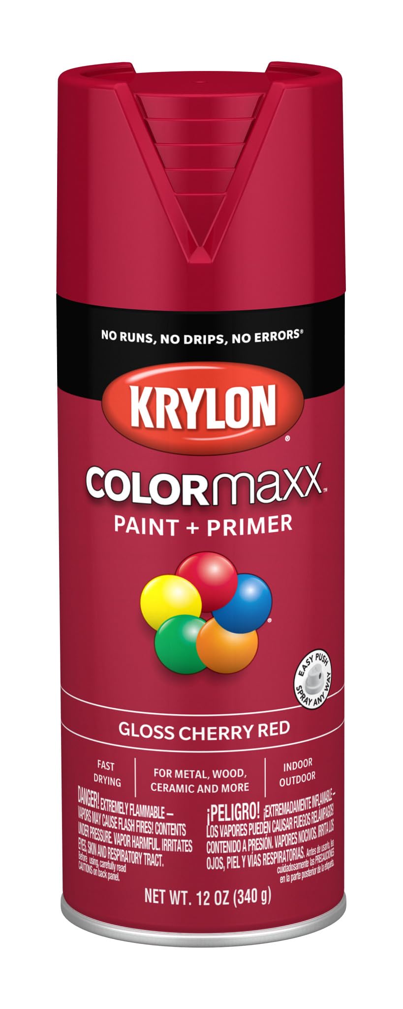 Krylon ColorMaxx 12 Oz. Gloss Spray Paint, Pumpkin Orange - 1 Each