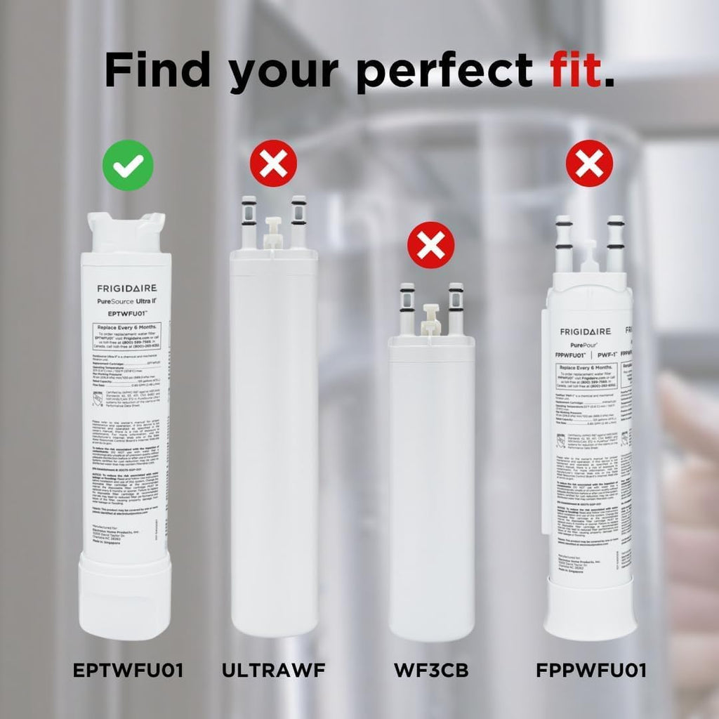 Frigidaire EPTWFU01 Refrigerator Water Filter Replacement, White