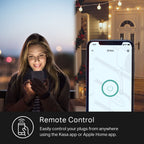 Kasa Outdoor Smart Plug, Smart Home Wi-Fi Outlet with 2 Sockets, EP40
