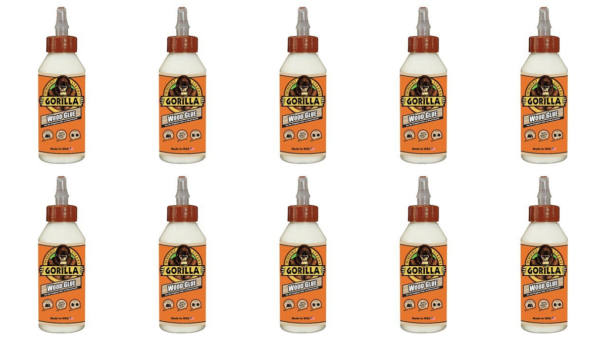 Gorilla Wood Glue, Fast Clamp, Water Resistant PVA, 8 oz
