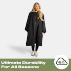 OHS Adults Drying Robe, Gifts for Women Outdoor Water-Resistant Changing Robe Womens Jacket Comfy Sherpa Privacy Robes for Women Men, Stay Dry Swimming Camping Drying Robes - S/M, L/XL