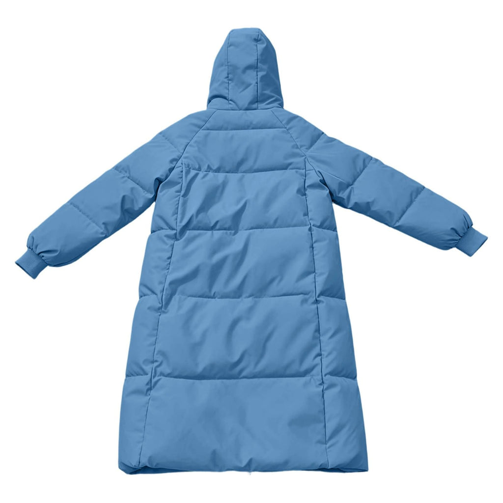 Winter Jacket Women Long With Hood, Plus Size Puffer Jackets For Women Uk,Ladies Coats And Jackets With Pockets Windproof Coats Black Parka Coat For Outdoor Hiking Travel