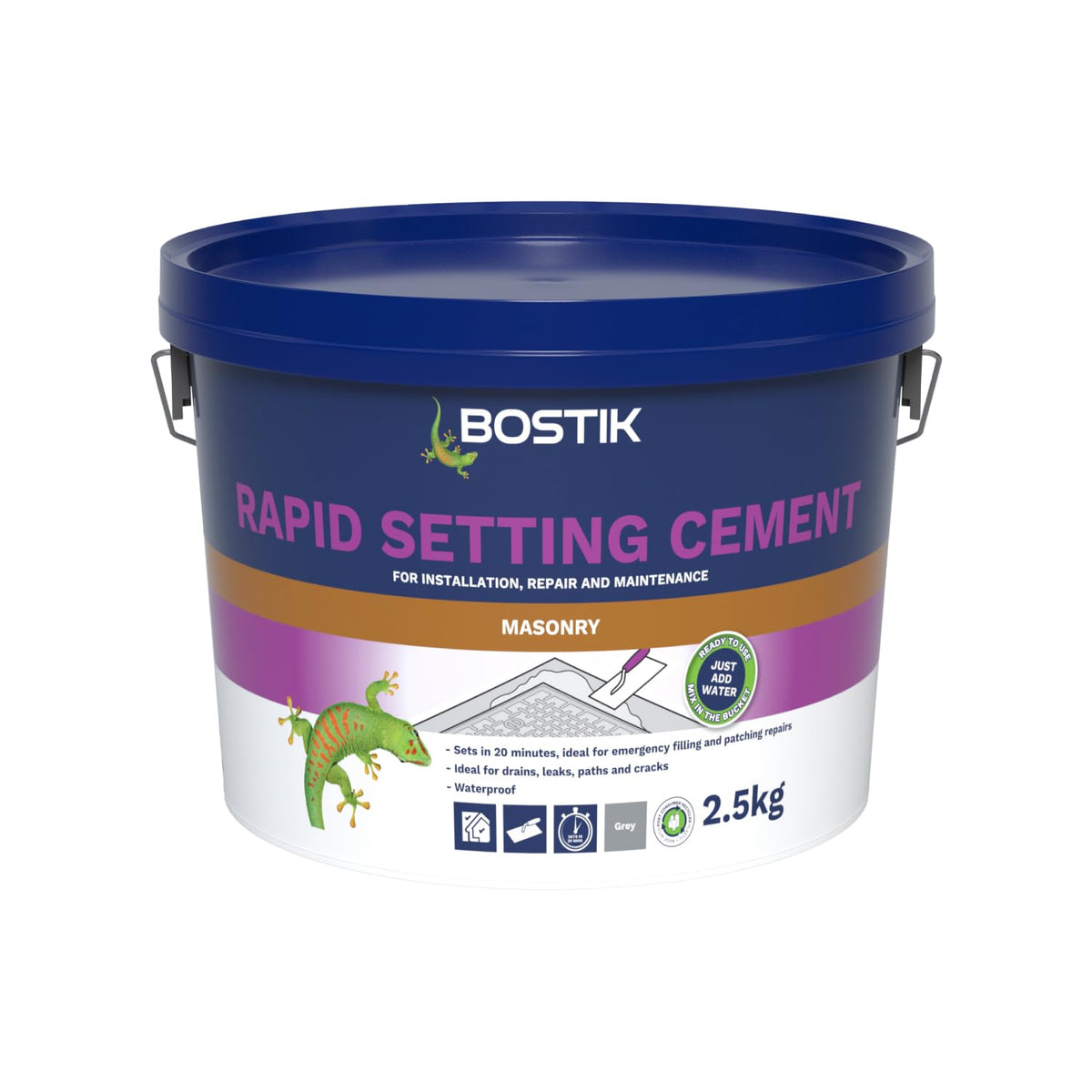 Bostik Rapid Setting Cement 2.5kg - Fast-Setting