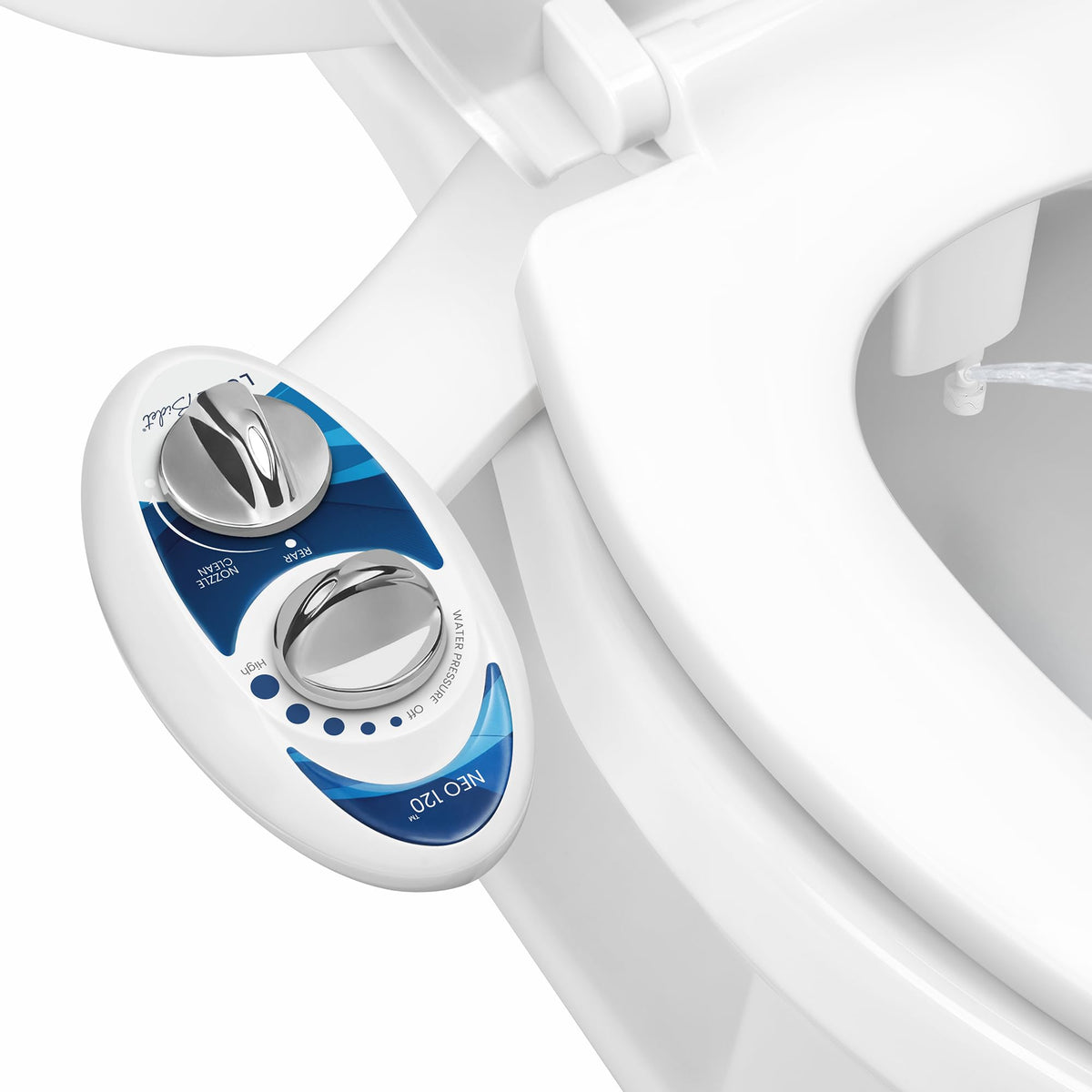 LUXE Bidet NEO 120 - Bidet Attachment for Toilet Seat, White