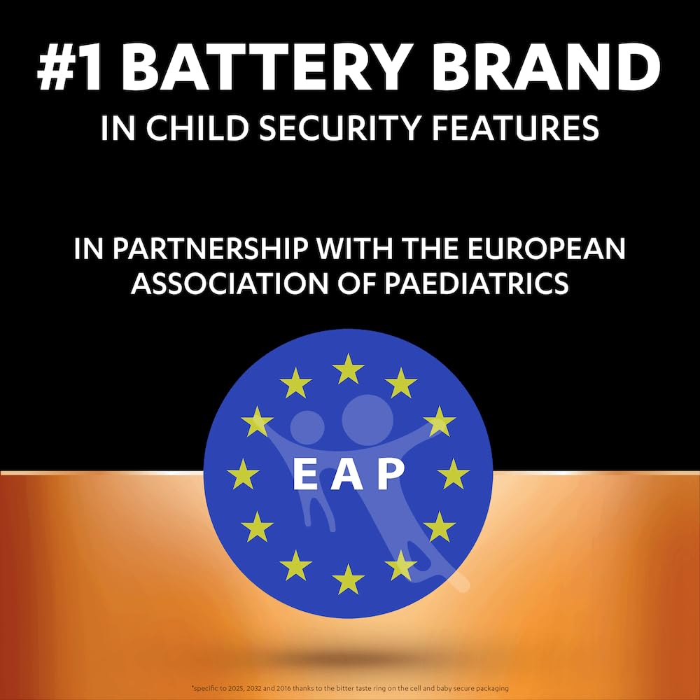 8 x Duracell Cr 2032 lithium batteries (2 blisters of 4 batteries)
