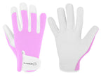 WESTWOOD FOX Ladies/Mens Leather Gardening Gloves Thorn Proof Rigger Garden work gloves, Safety Working Gloves, Premium Quality (Babypink, M)