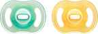 Tommee Tippee Ultra-Light StayPut Night Glow Soother 0-6m Pack of 2