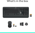 Logitech MK540 Advanced Wireless Keyboard and Mouse Combo for Windows