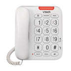 VTech CD1100 Trimstyle Corded Home Phone.No AC Power Required,Landline Phone with last number redial key,ringer control,receiver volume control,recall key,hearing aid compatible,table&wall mountable