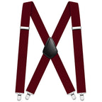 Aomig Mens Braces, Mens Suspenders with Strong Metal Clips, 3.5cm Wide Heavy Duty Suspenders for Men Women Business Wedding Casual