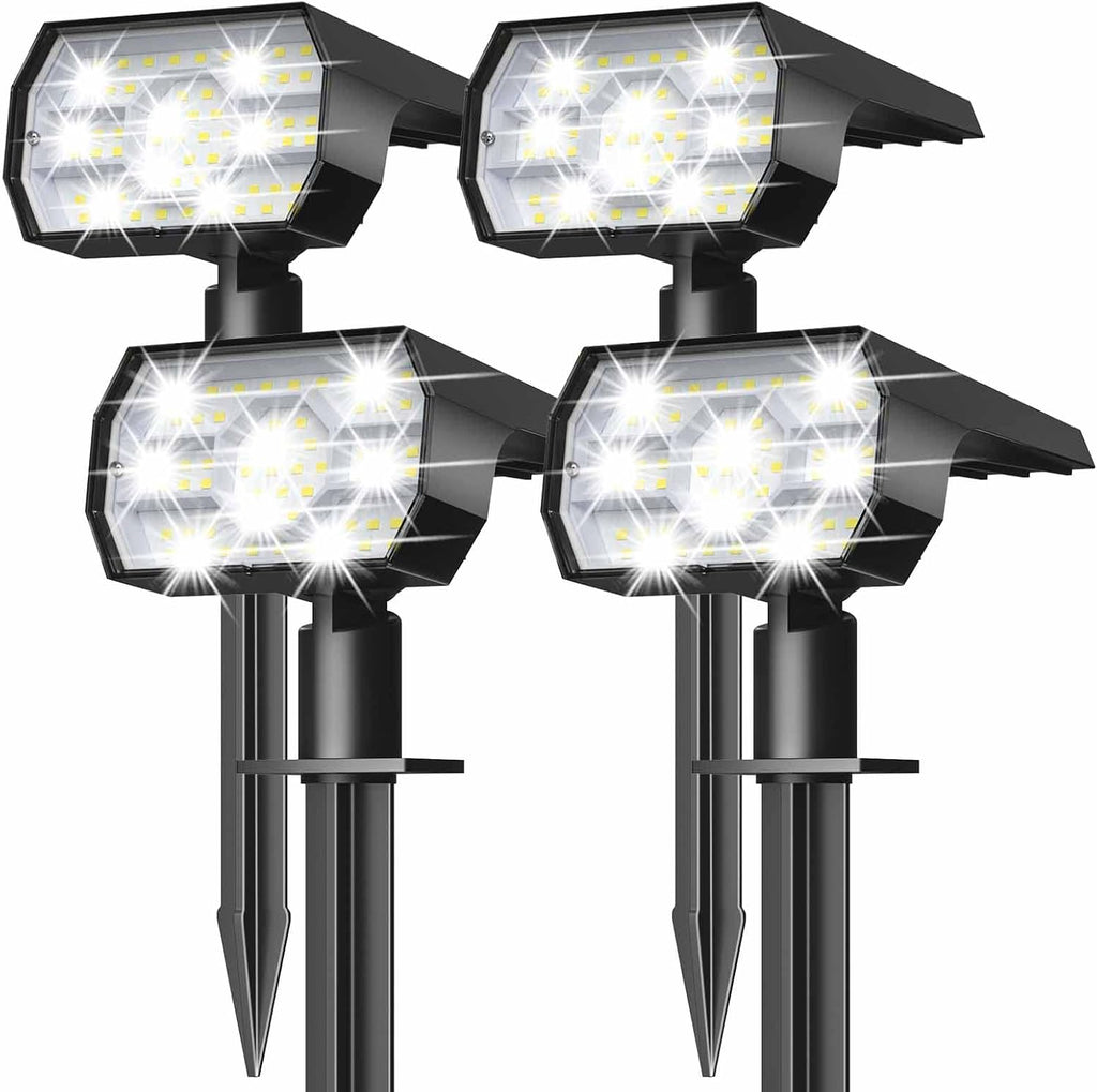 NYMPHY Solar Lights Outdoor Waterproof - 4 Pack (Cool White)