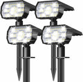 NYMPHY Solar Lights Outdoor Waterproof - 4 Pack (Cool White)
