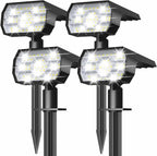 NYMPHY Solar Lights Outdoor Waterproof - 4 Pack (Cool White)