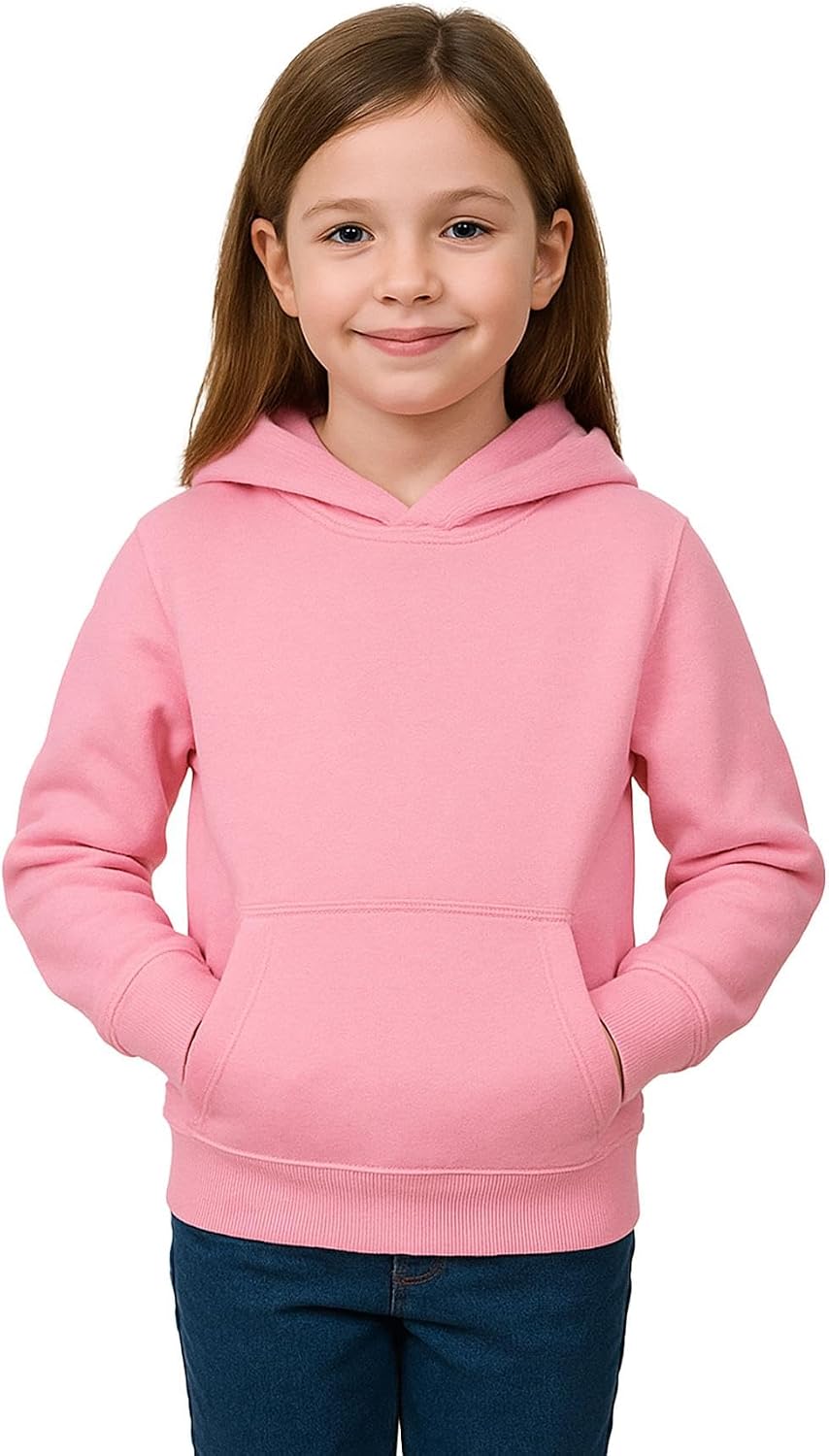 A2Z 4 Kids Girls Boys Plain Sweatshirt Tie Dye Pullover Shirt Fleece Hooded Jumper PE School Warm Coats Long Sleeve Top New Casual Fashion for Childrens Unisex Age 2-13 Years