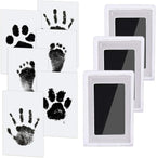 Nabance Baby Hand and Footprint Kit, 3 Inkless Print Pads, 6 Imprint Cards
