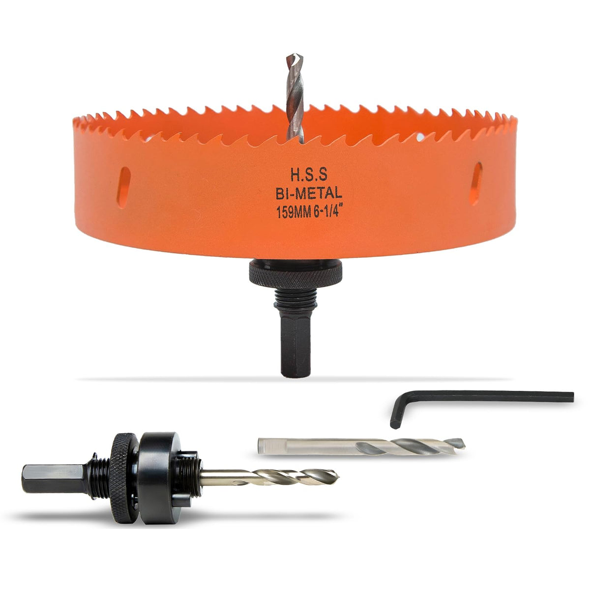 7-1/8 inch Hole Saw for Wood, Metal, Plastic & Drywall, with Arbor