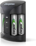 Energizer Recharge Pro Battery Charger + 4 AA Batteries Included 2000 mAh