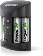 Energizer Recharge Pro Battery Charger + 4 AA Batteries Included 2000 mAh