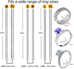 Eiito Ring Sizers for Loose Rings, 6 Sizes Fitter, Reduces Size by 0.5-1.5