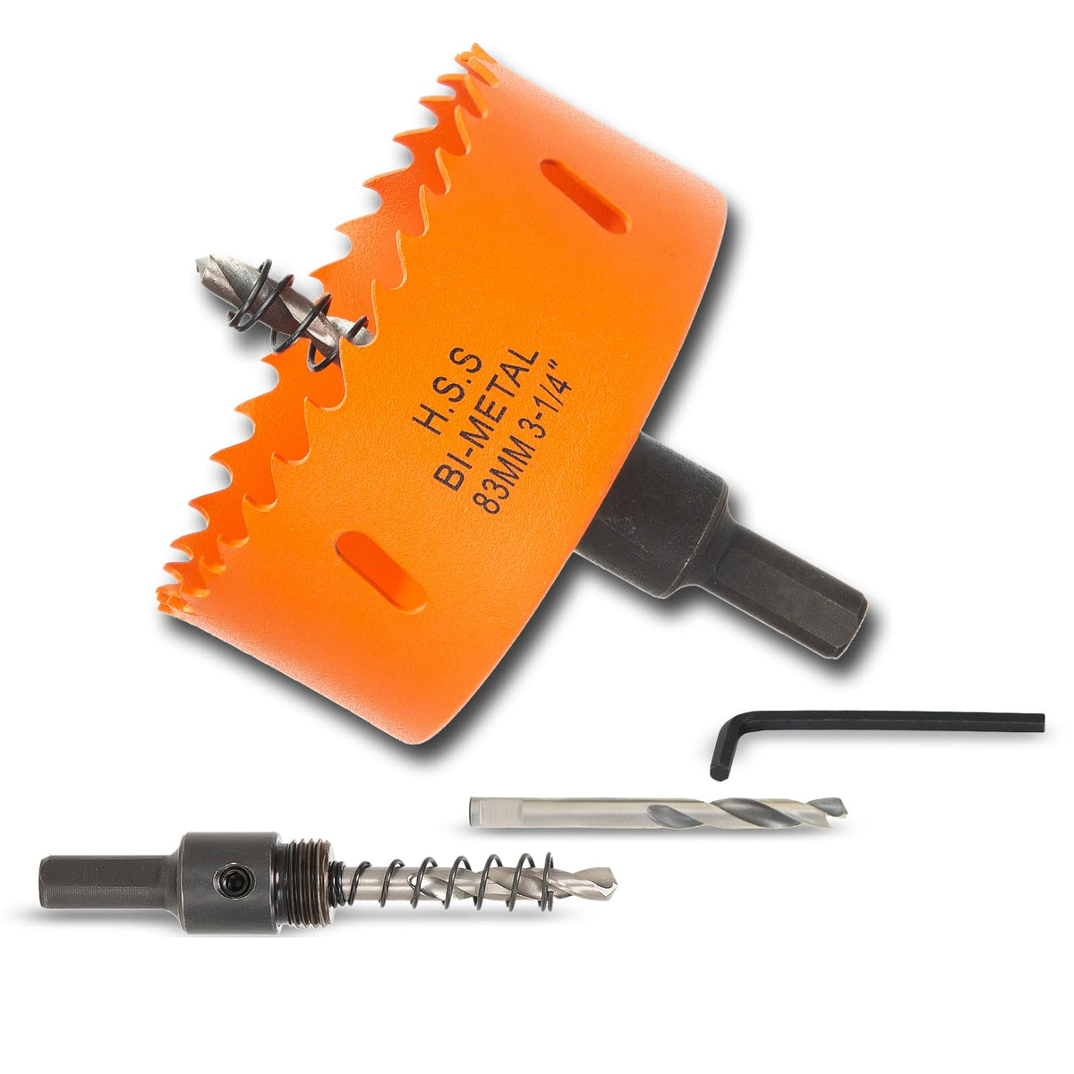 7-1/8 inch Hole Saw for Wood, Metal, Plastic & Drywall, with Arbor