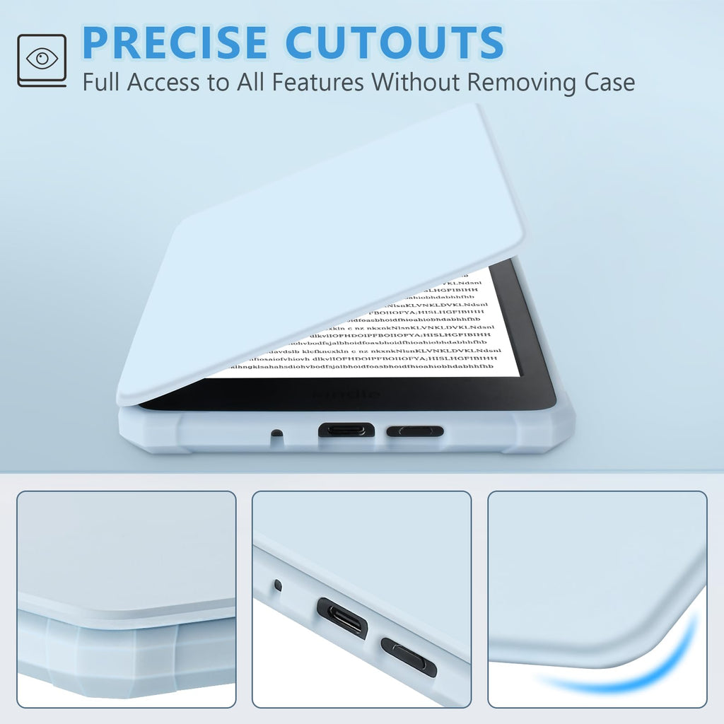TQQ Case Fits 6" Amazon Kindle 11th Generation 2024 and 2022, Premium Slim and Lightweight Cover, Full Protection, Auto Sleep/Wake, Magnetic Closure (NOT fit Paperwhite or Oasis)