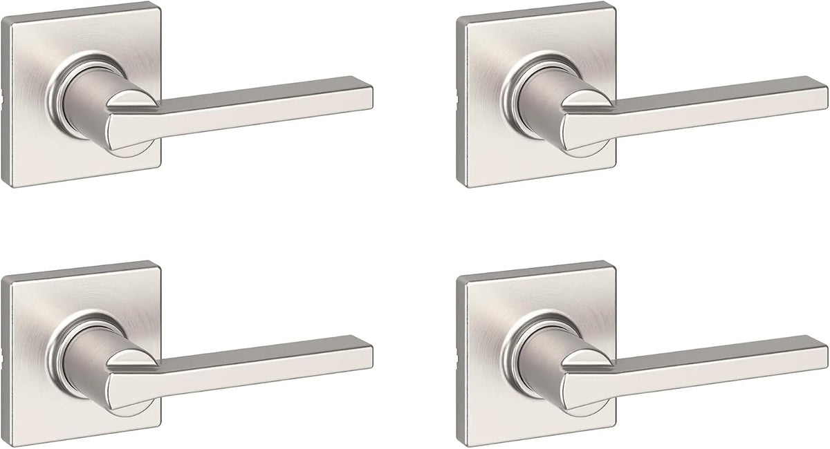 Kwikset Casey Privacy Door Lever with Lock, Matte Black