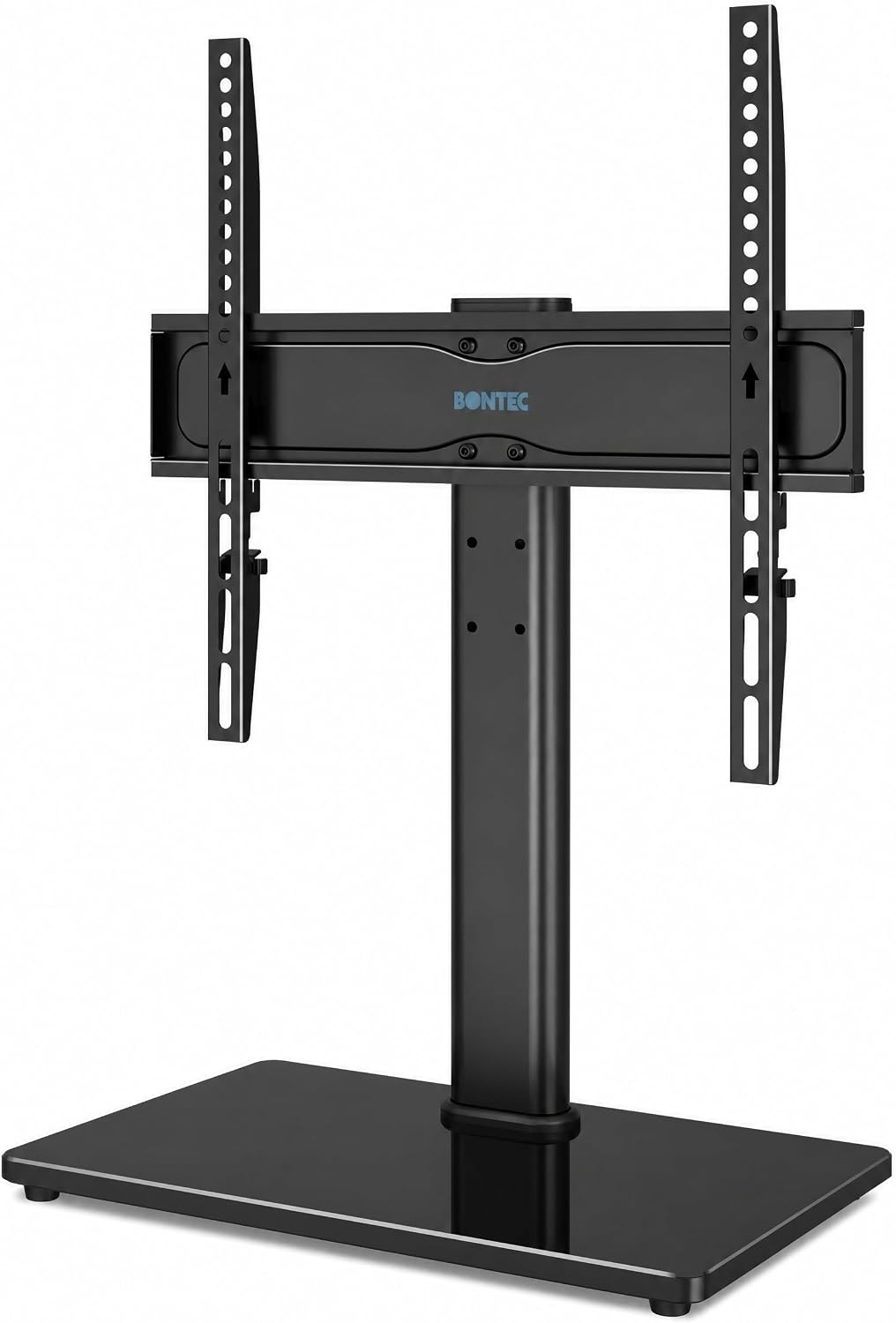 BONTEC Universal TV Stand for 24-60 Inch TVs, Height Adjustable, 45 kg