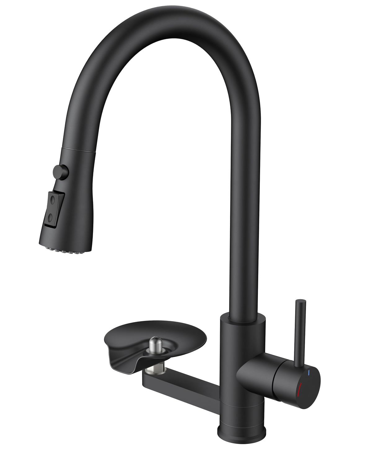 FORIOUS Kitchen Faucet with Cup Washer, Pull Down Sprayer, Brushed Nickel