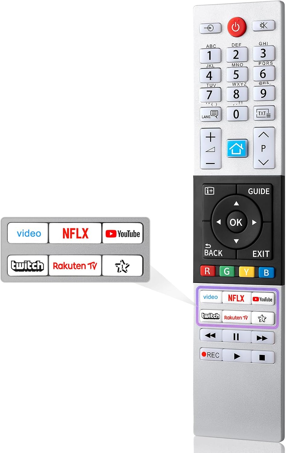 for Toshiba Remote Control T-8561, Universal for Toshiba Smart TVs