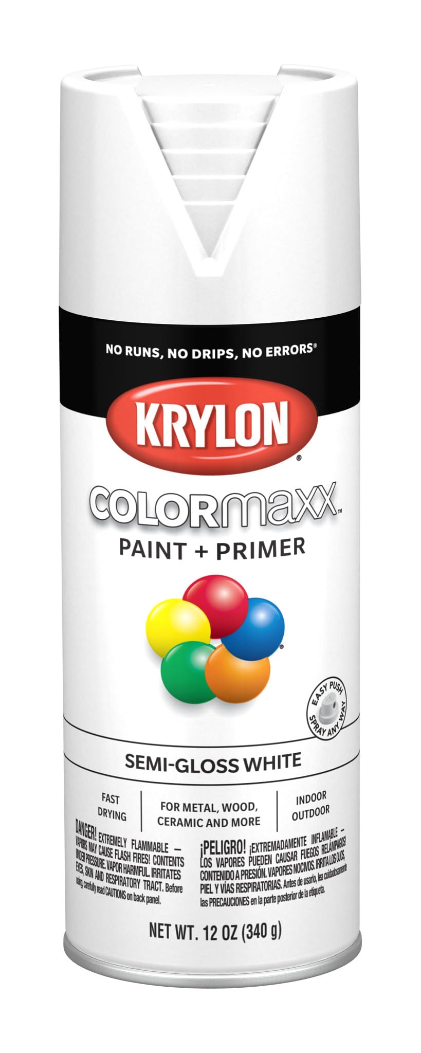 Krylon ColorMaxx 12 Oz. Gloss Spray Paint, Pumpkin Orange - 1 Each