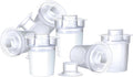 Nuby Baby Milk Powder Dispensers - Easy to Pour |Travel Ready | Compatible with Most Bottles, Including RapidCool (Pack of 6)