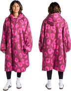 OHS Adults Drying Robe, Water-Resistant Changing Robe Gifts for Women Comfy Sherpa Privacy Robes for Women Men, Stay Dry Jacket Swimming Camping Drying Robes - S/M, L/XL
