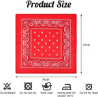 Aomig Bandana Head Scarf for Men and Women, Stylish Cowboy Headband Handkerchief, Multi-purpose Hair Scarf Paisley Print Unisex Headwraps, Bib Party Face Covering Headwear for Motorcycling