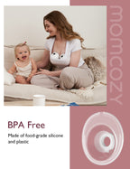 Momcozy M5 Smart Wearable Breast Pump, Double Pack, Gray