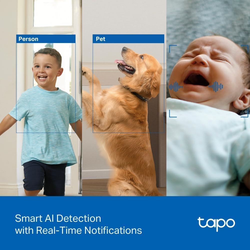 Tapo C201 Full HD Pan/Tilt Indoor Security Camera Pet Camera House Security