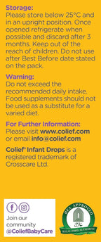 Colief Infant Drops | Lactase Enzyme Drops | Natural Colic Relief for Babies | Reduces Bloating, Wind and Crying | (15ml)