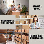 Packaging Tape, Industrial Brown Parcel Tape 3 Rolls With Low Noise - 48mm X 66m, Secure Sticky Brown Tape For Box Packaging, Moving Boxes, Packing Tape Strong For Moving House (3 rolls)