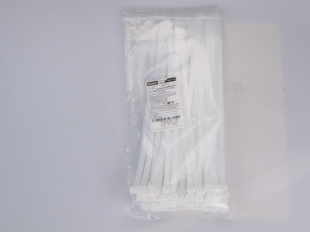 100 Pack Black Plastic Cable Ties 300mm×3.6mm Heavy Duty Strong Nylon Premium Self Locking 12 inch/30 cm Long Zip Tie Wraps